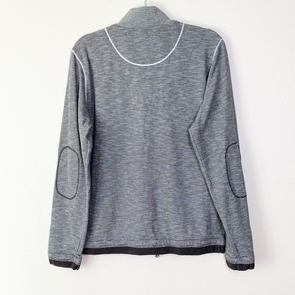 Boss Hugo Boss Cannobio 21 Sweater Men's XL Mock Neck Zip Pockets Gray - Picture 6 of 7